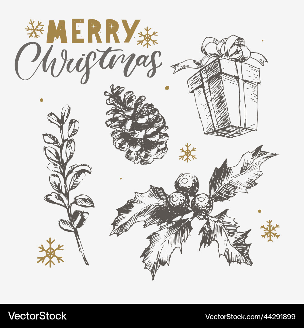 Merry christmas happy new year 2023 typography Merry christmas happy new year 2023 typography vector image