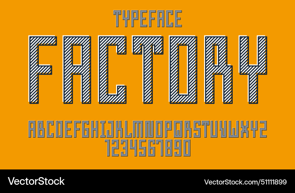 Minimal geometric cyberpunk font typeface Minimal geometric cyberpunk font typeface vector image