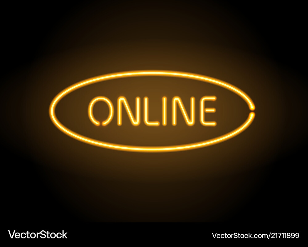 Neon glowing arrow pointer Neon glowing arrow pointer vector image