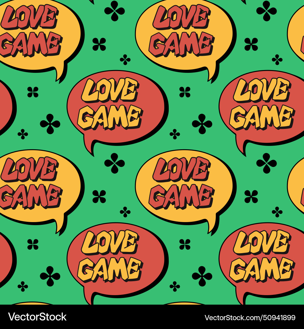 Retro seamless pattern with bubble speech Vector Image