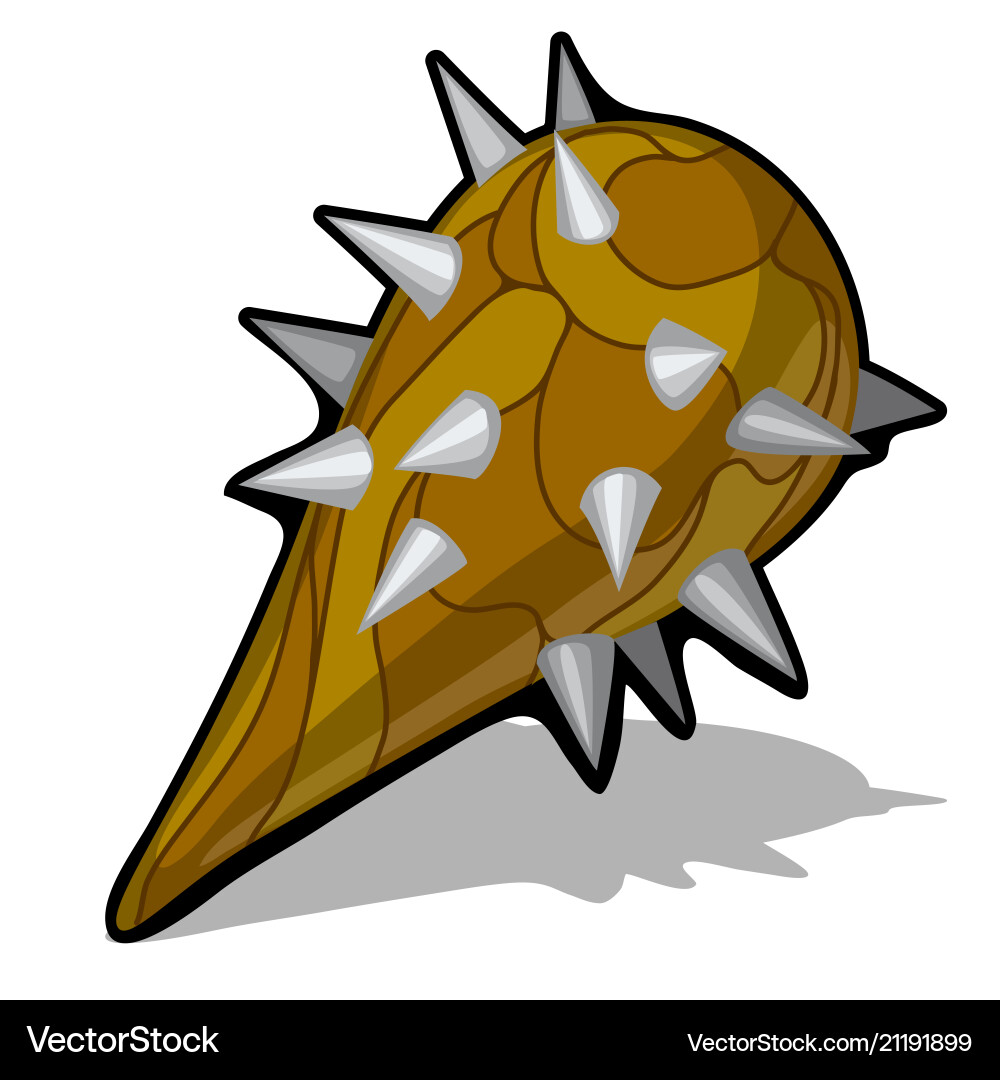 Spiked Cudgel Weapon Royalty Free Vector Image