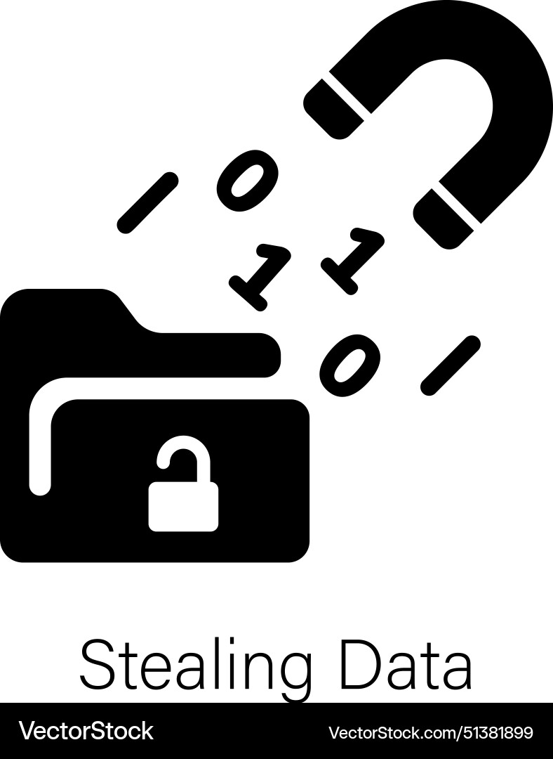 Stealing data vector image