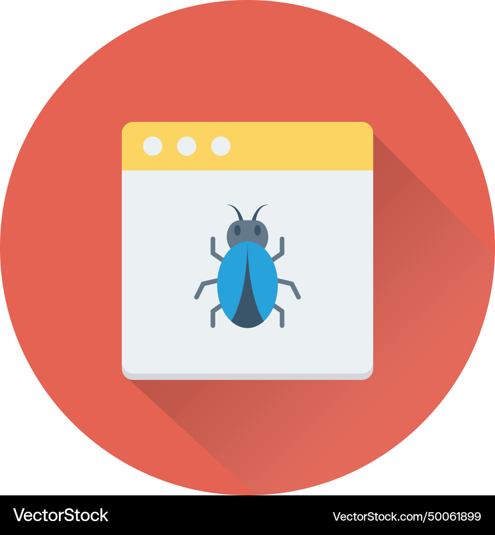 Web error icon vector image