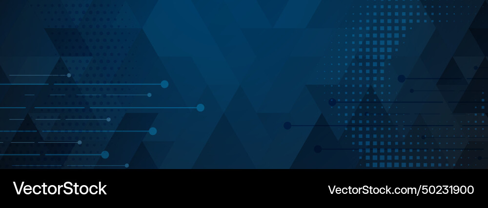 Abstract background of lines shapes and dots Vector Image