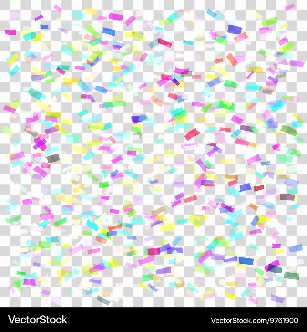 Abstract background with many falling confetti vector image