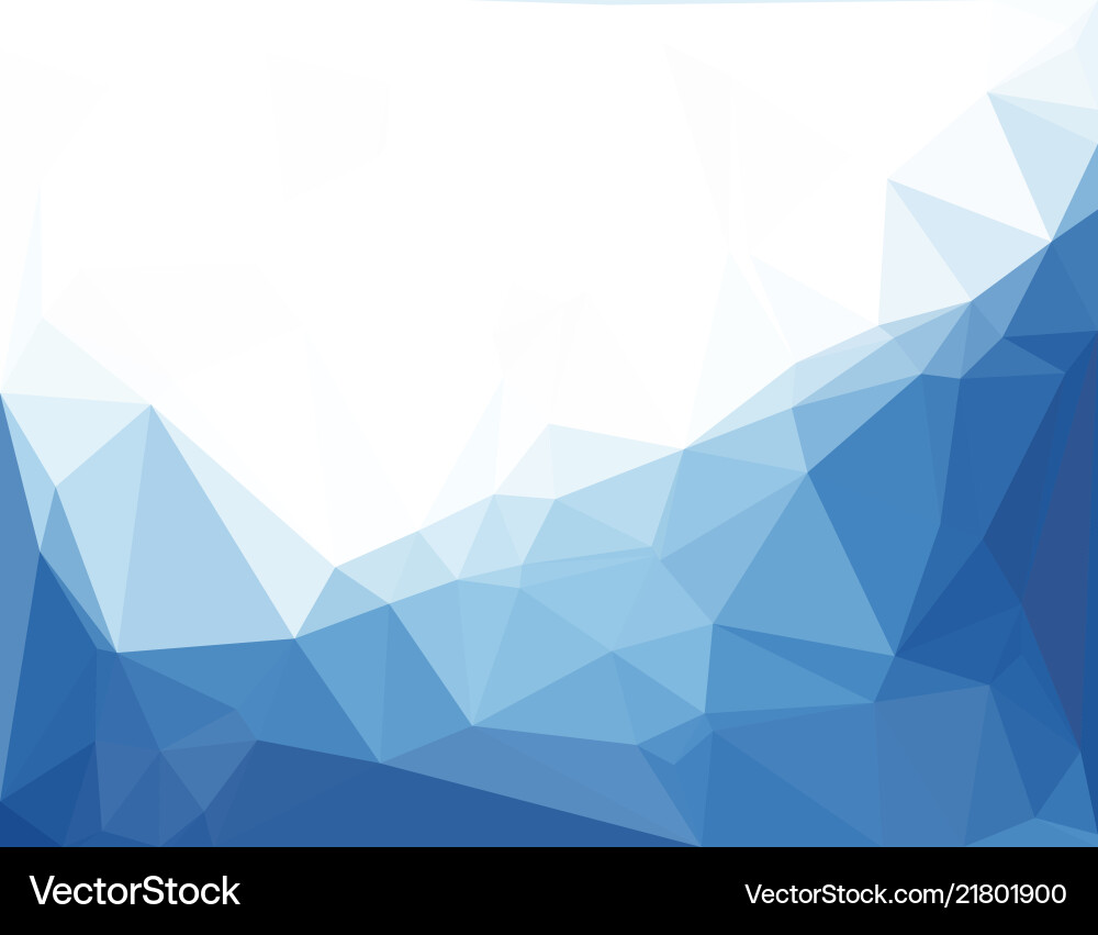 Abstract blue background with triangles Royalty Free Vector