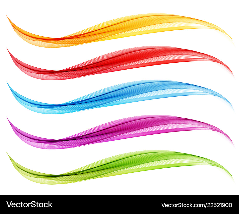 Abstract Flow Wave Patterns vector image