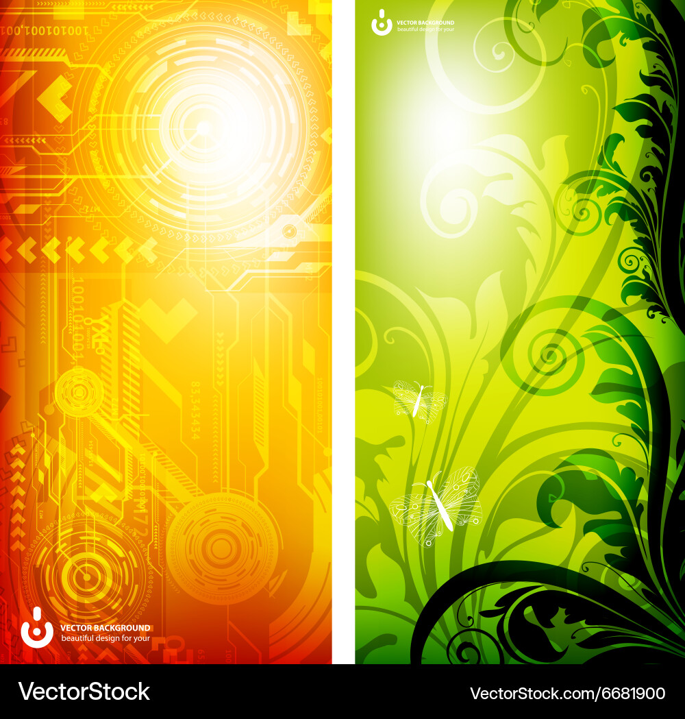 Abstract machine background vector image