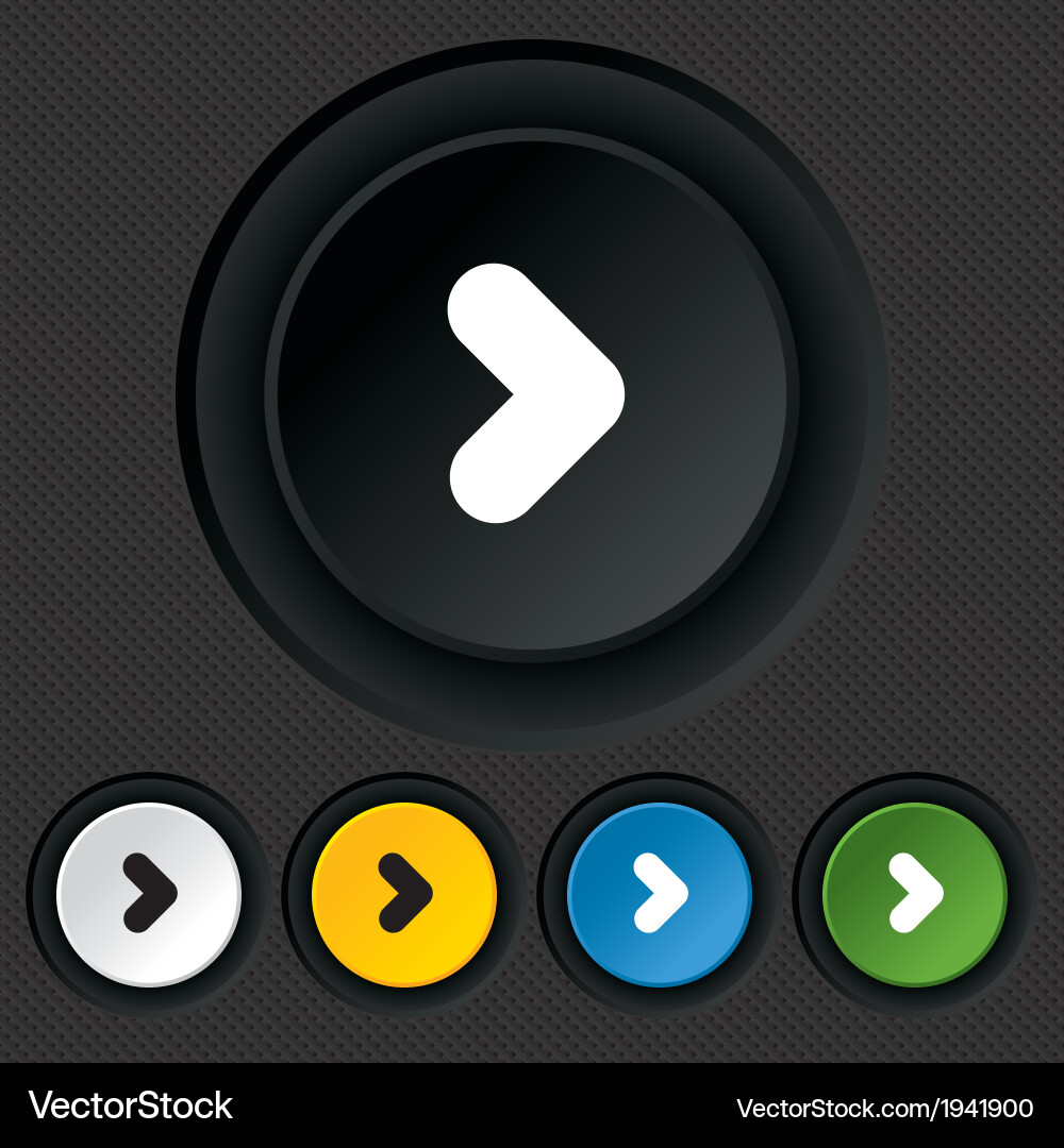 Arrow Navigation Button Icon vector image