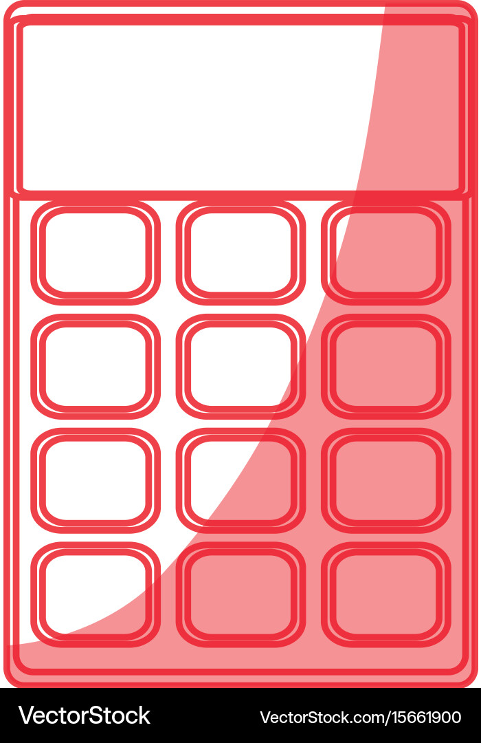 Calculator math device Vector Image