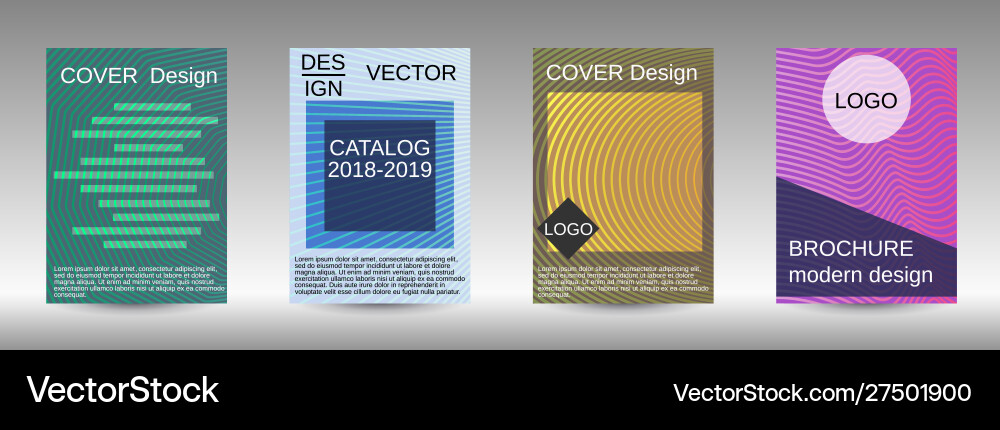 Creative backgrounds with abstract gradient linear vector image
