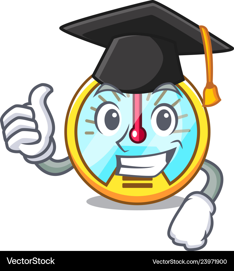 Graduation speedometer is displayed in character Graduation speedometer is displayed in character vector image