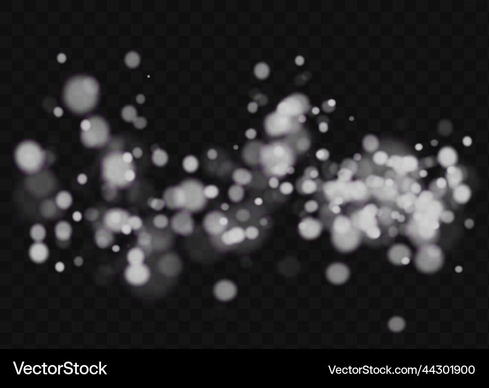 Light abstract glowing bokeh lights vector image