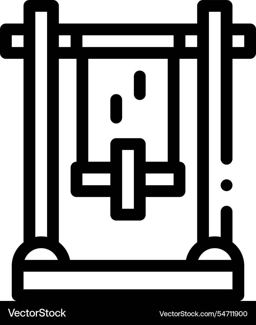 Mechanism icon thin linear style design isolated Mechanism icon thin linear style design isolated vector image