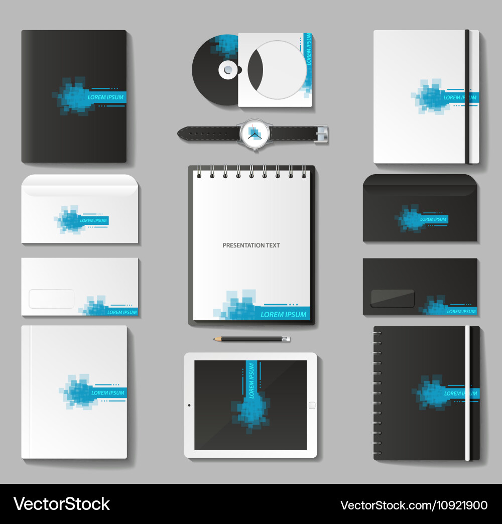 Mock up set vector image
