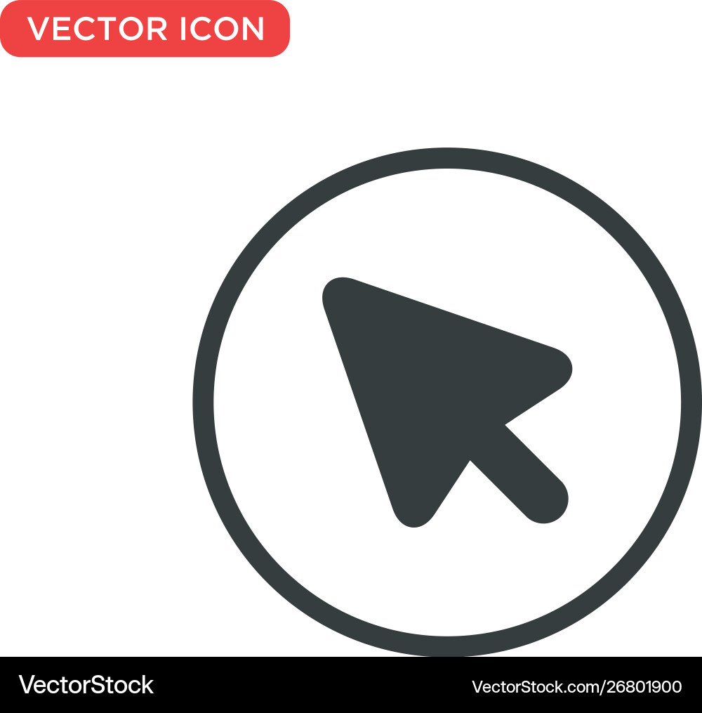 Pointer cursor icon design Pointer cursor icon design vector image