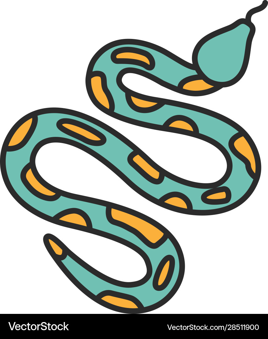 Python color icon vector image