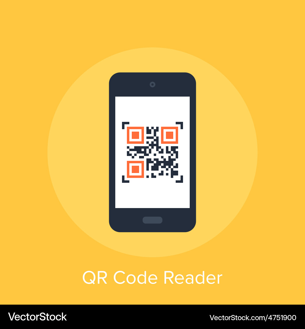 QR Code Scanner App vector image