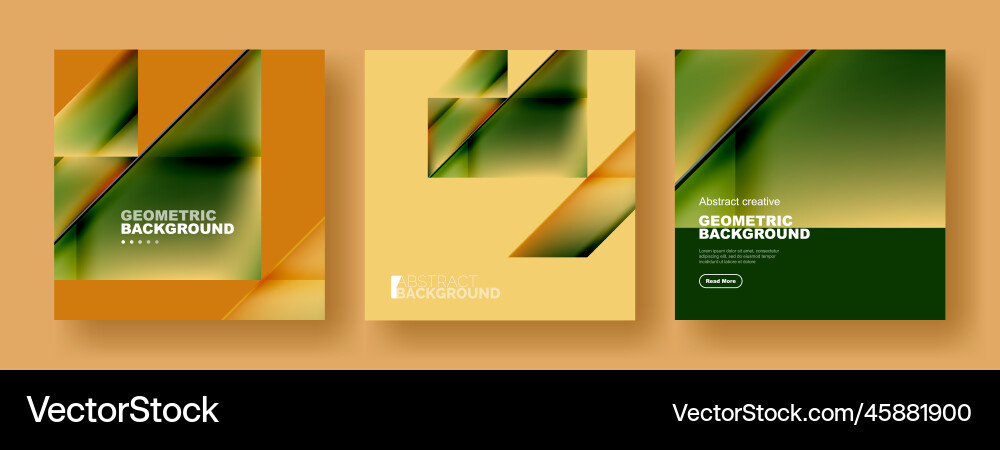 Set of abstract backgrounds - overlapping Vector Image