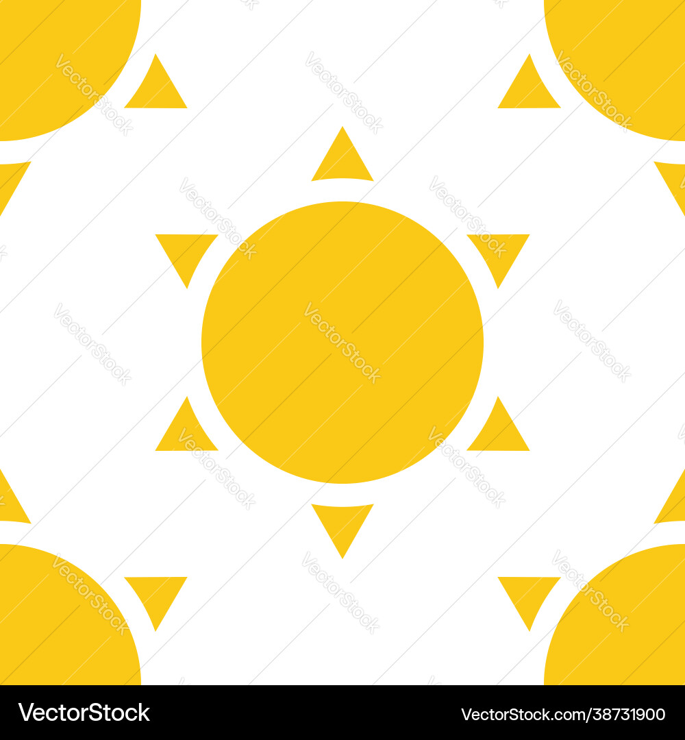 Sun seamlessly repeatable pattern backdrop Sun seamlessly repeatable pattern backdrop vector image