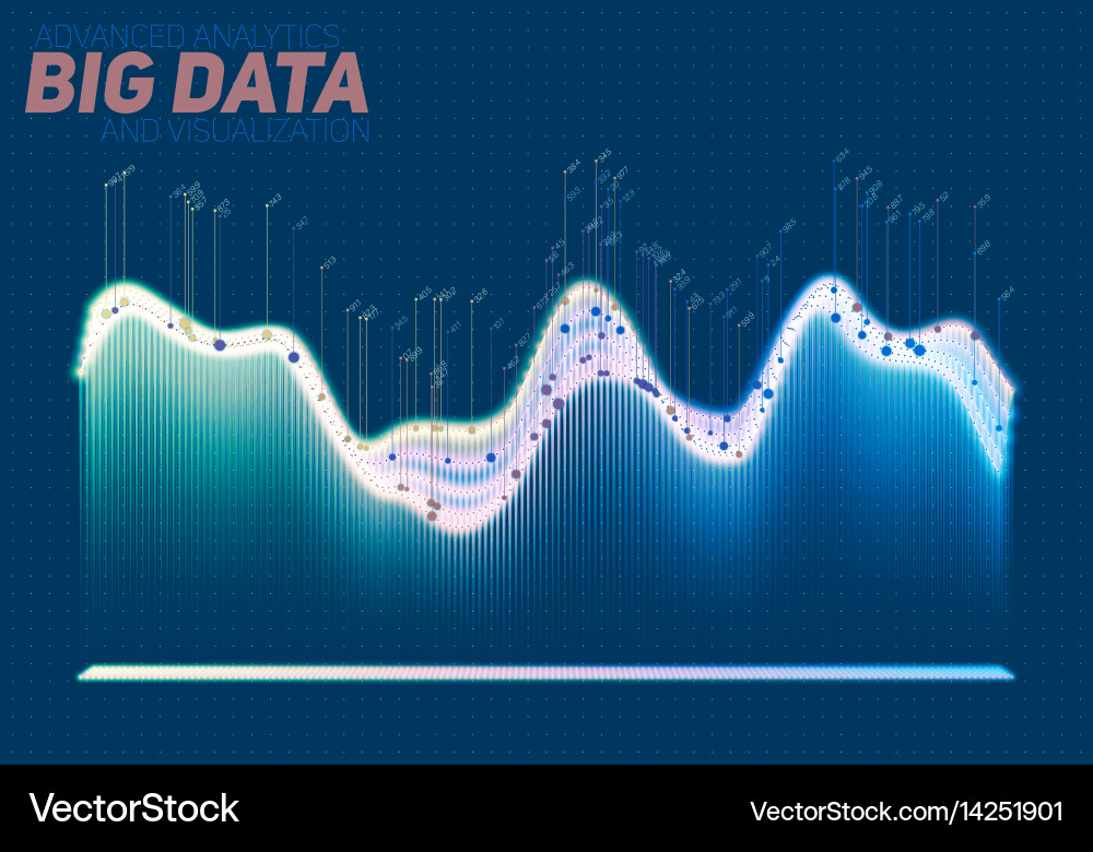 Abstract Data Network Vector Image