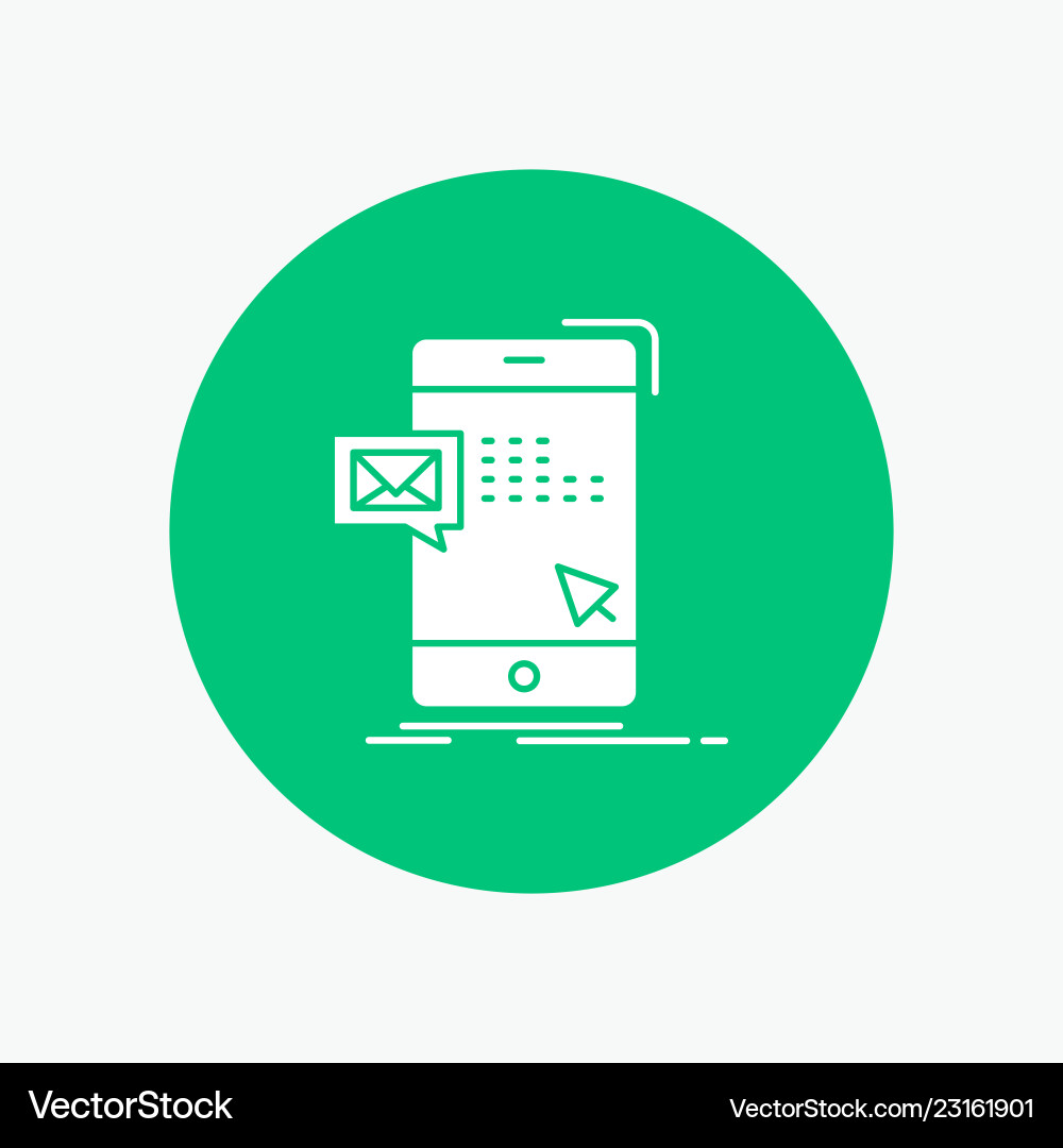 Bulk dialog instant mail message white glyph icon Bulk dialog instant mail message white glyph icon Vector Image