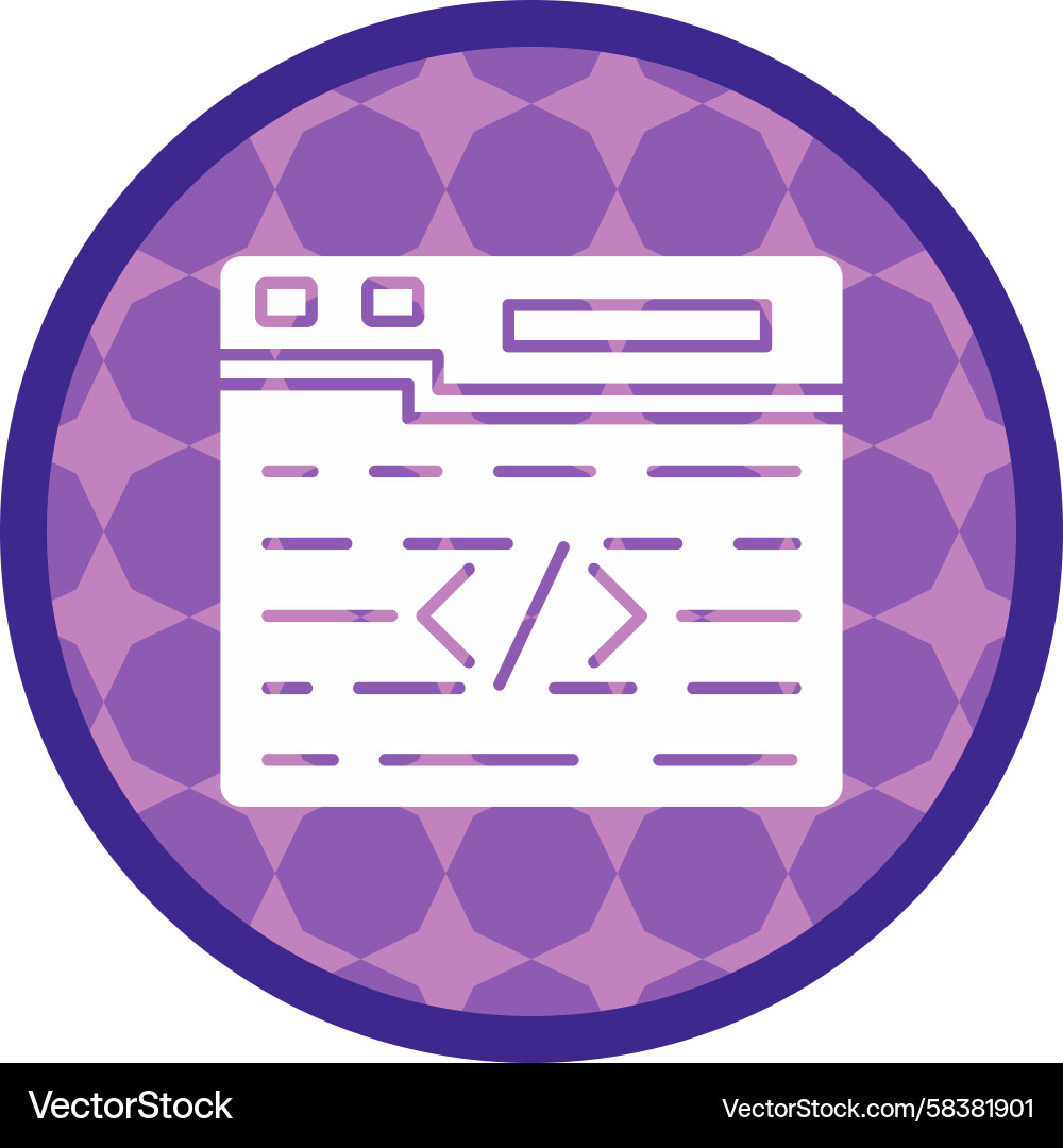Coding Concept Icon Vector Image