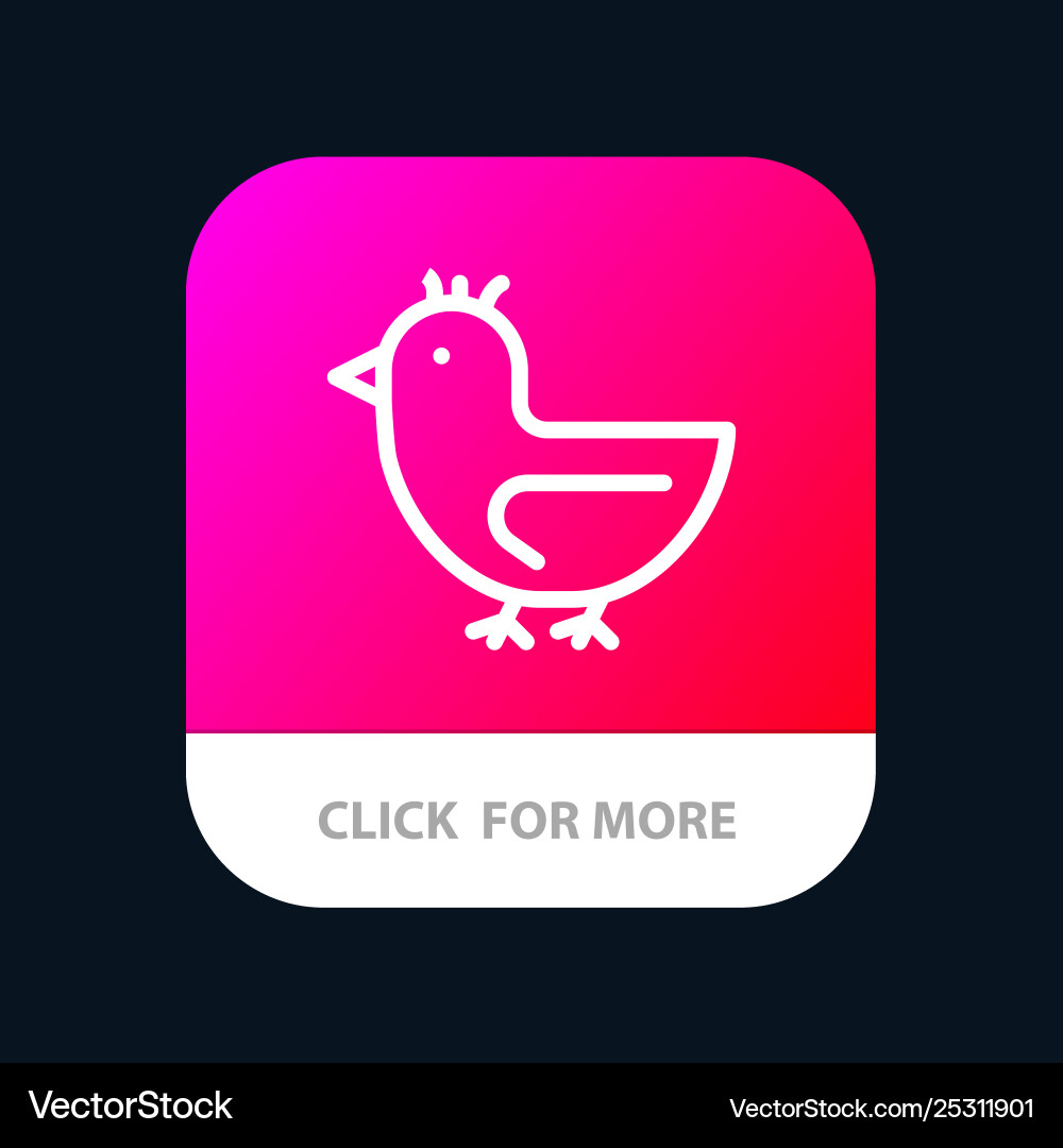Duck goose swan spring mobile app button android Duck goose swan spring mobile app button android vector image