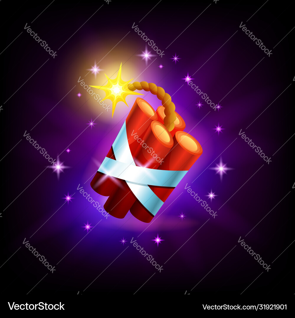 Dynamite Icon - Game Element vector image