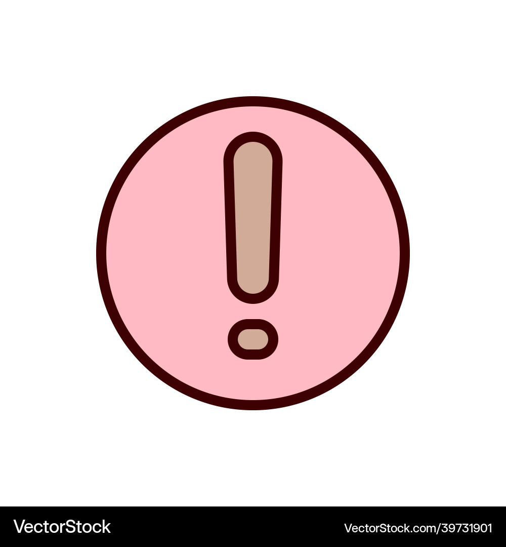 Error icon problem vector image
