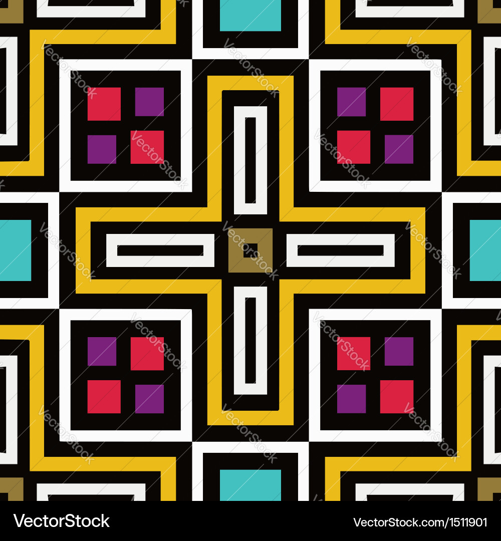 Geometric Square Pattern Background vector image