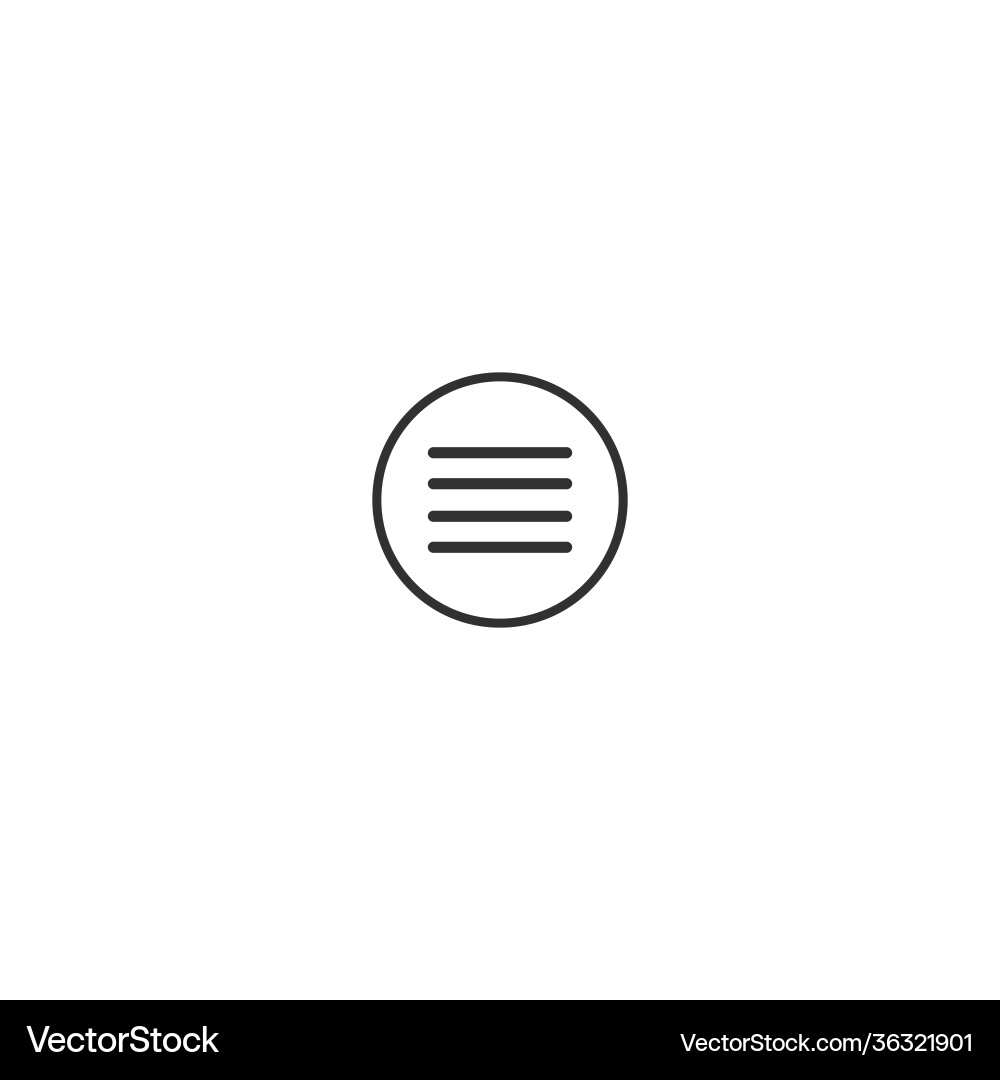 Items list or options rounded icon designed vector image
