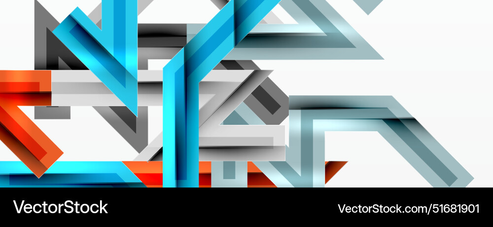 Line zig zag dynamic geometric abstract background vector image