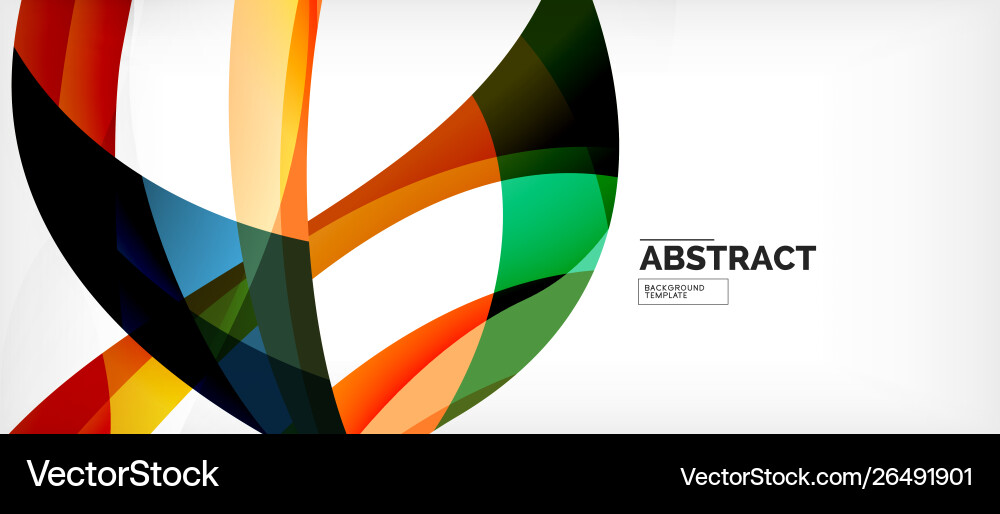 Linear wave web template Linear wave web template vector image