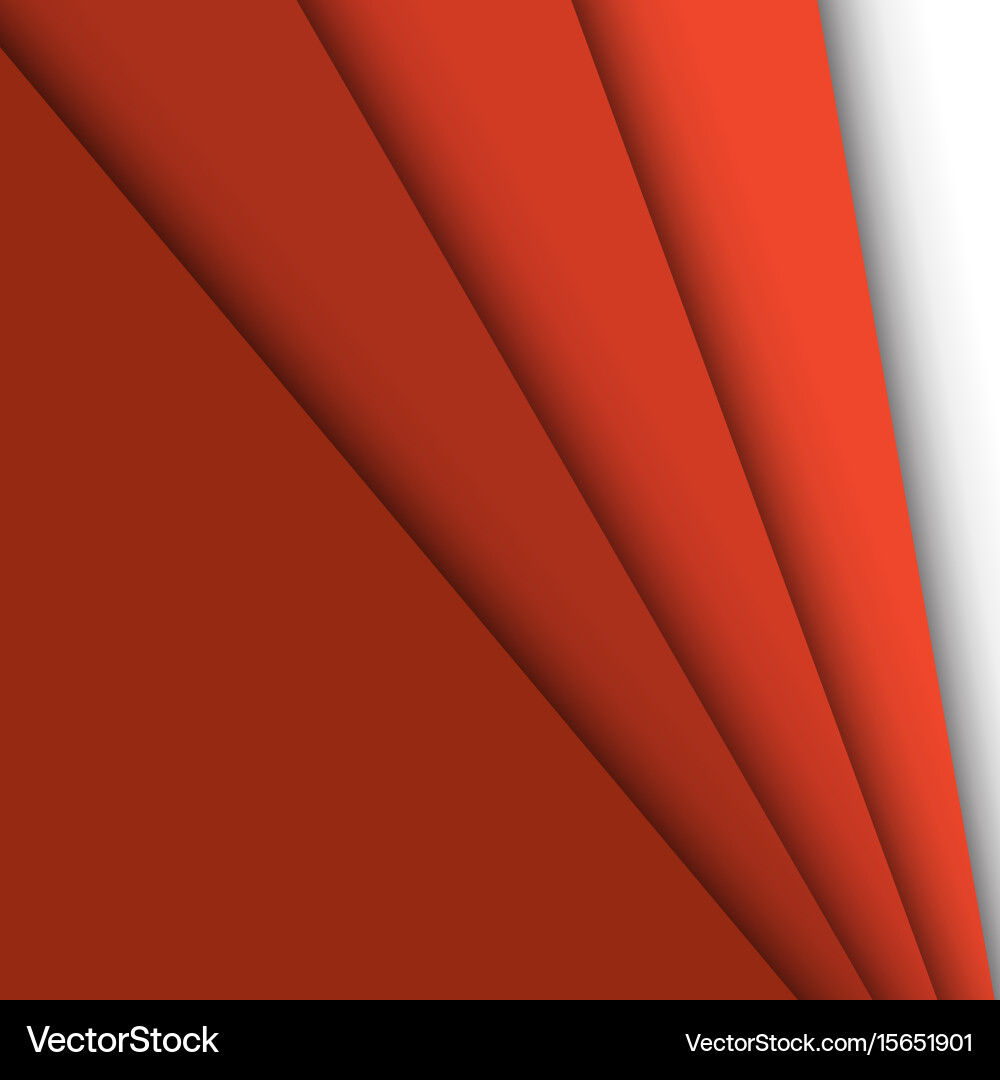 Red Overlapping Paper Layers vector image