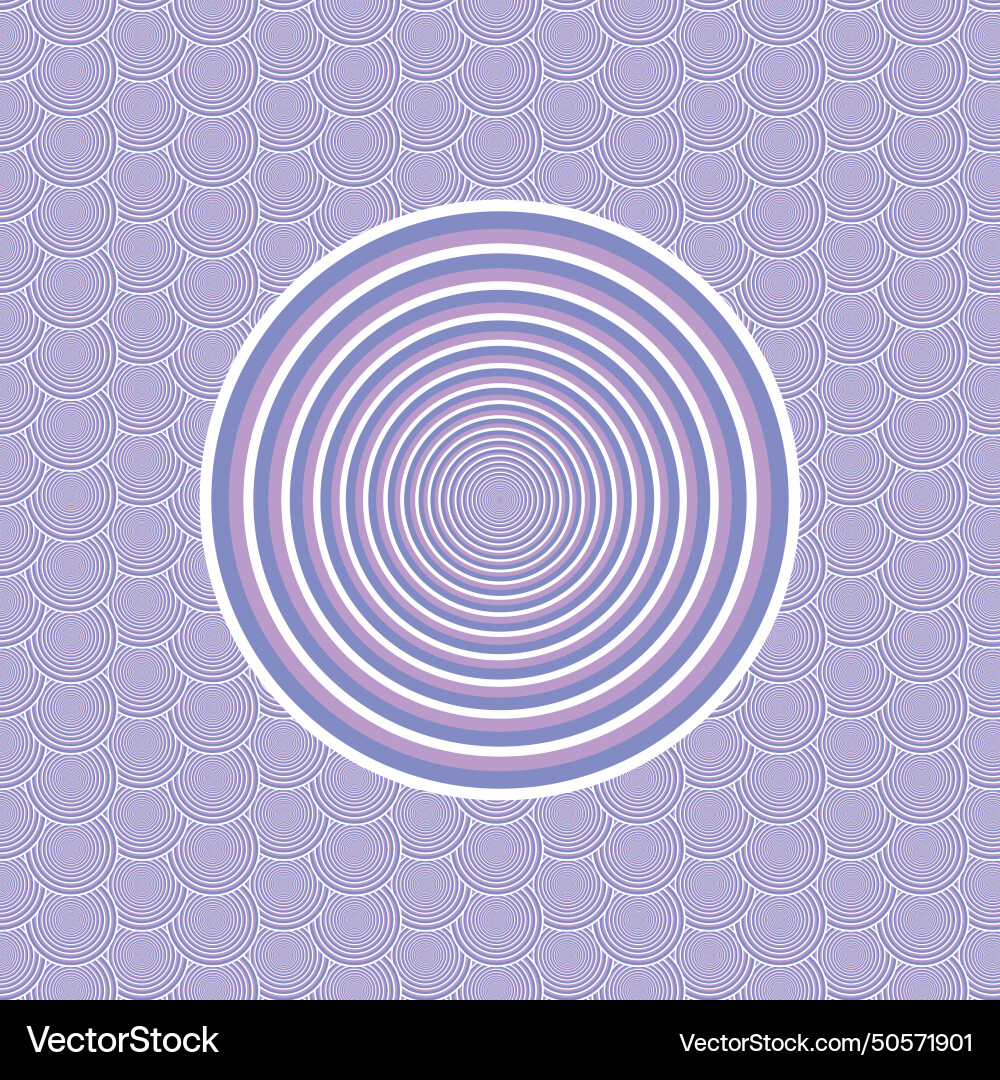 Round purple pattern background vector image