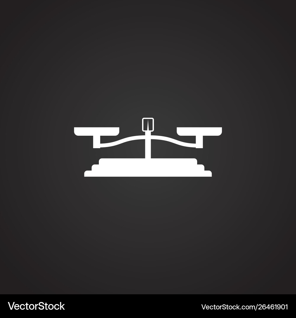 Scale related icon on background for graphic Scale related icon on background for graphic vector image