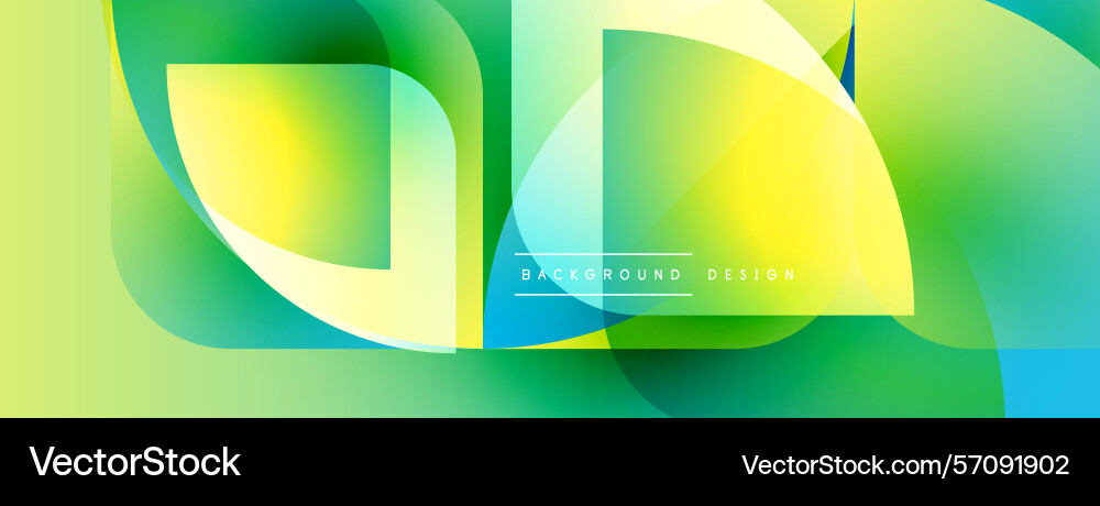 Abstract vibrant design overlapping shapes create Vector Image