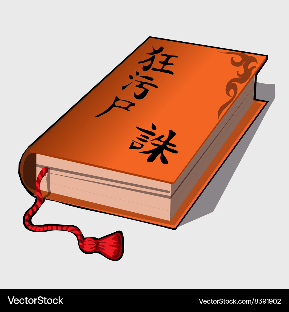 Book with the characters and laying Vector Image