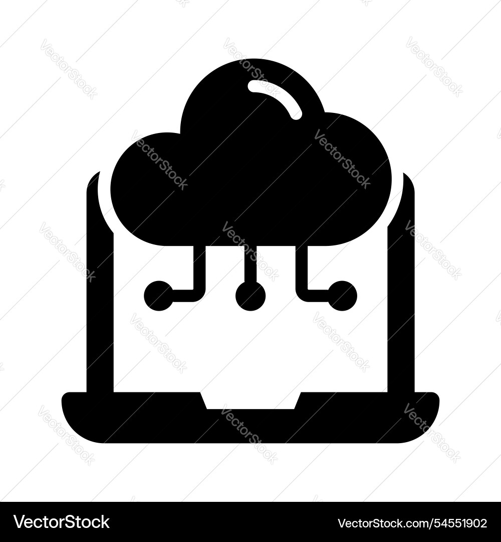Cloud computing Vector Image