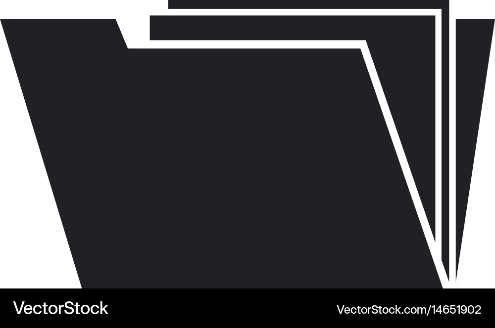 Folder file archive document technology pictograph vector image