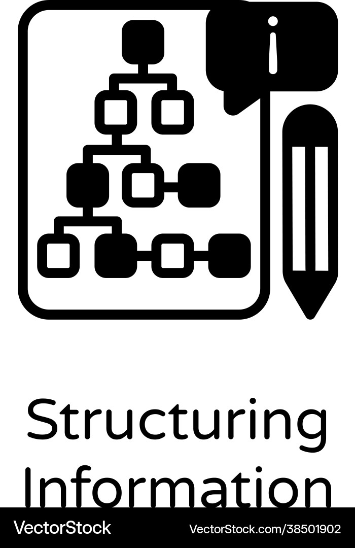 Information structure vector image