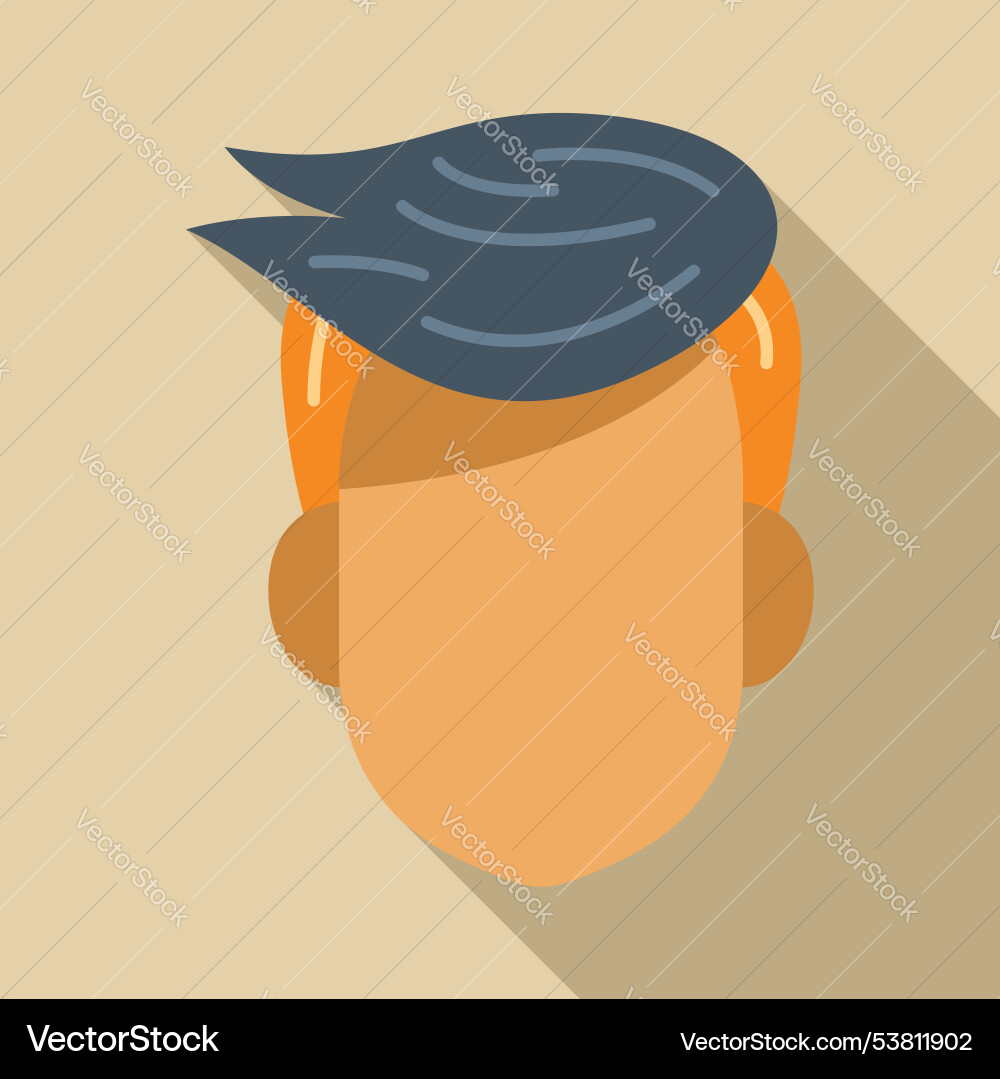 Man facing forward with head tilted down Vector Image