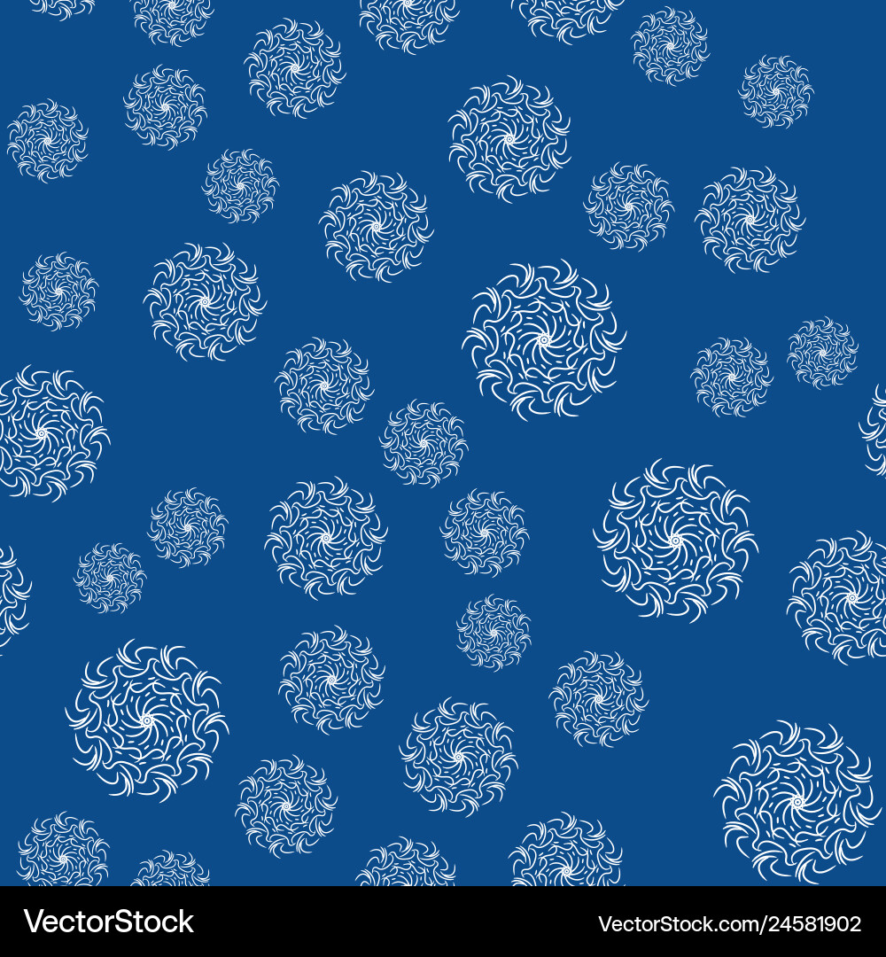 Mandala seamless pattern on a colored background vector image
