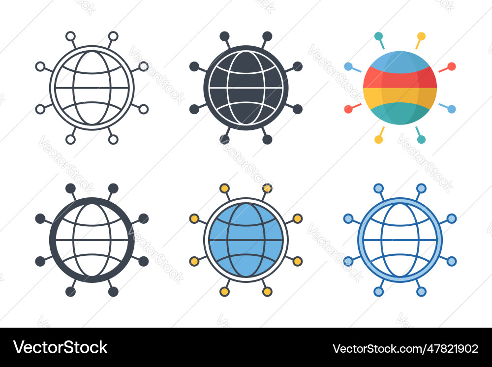 Network icon symbol template for graphic and web Network icon symbol template for graphic and web vector image