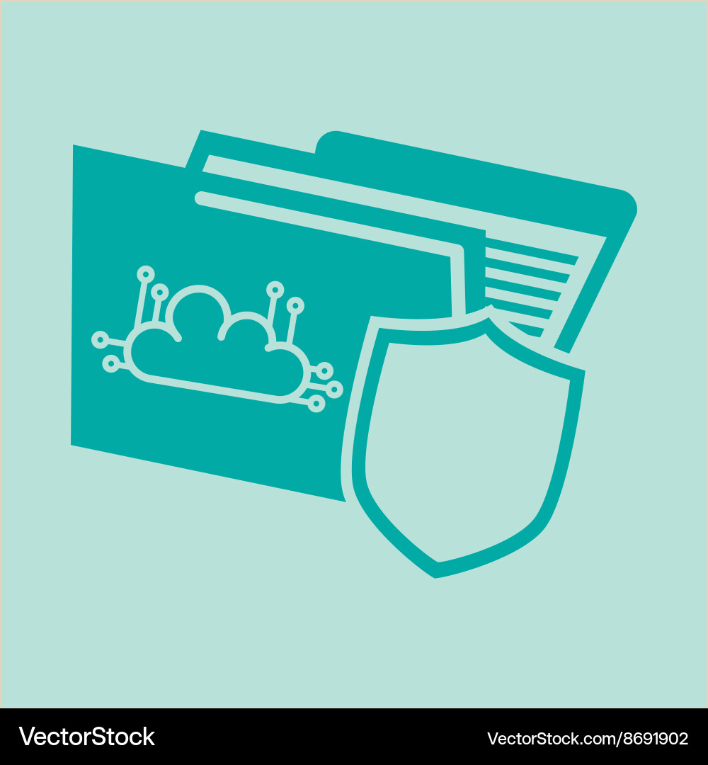Security system design technology Vector Image
