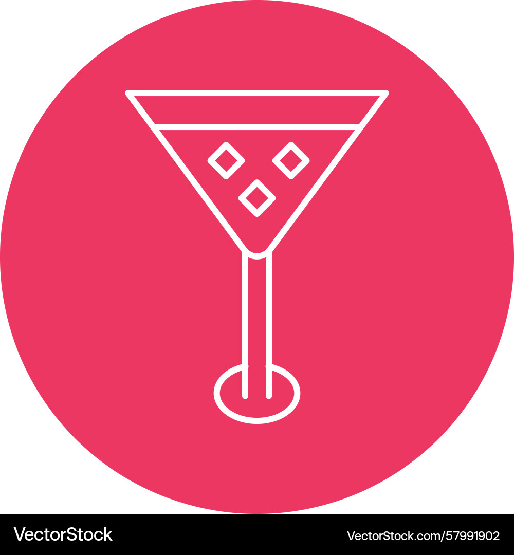 Wine line multi circle Vector Image