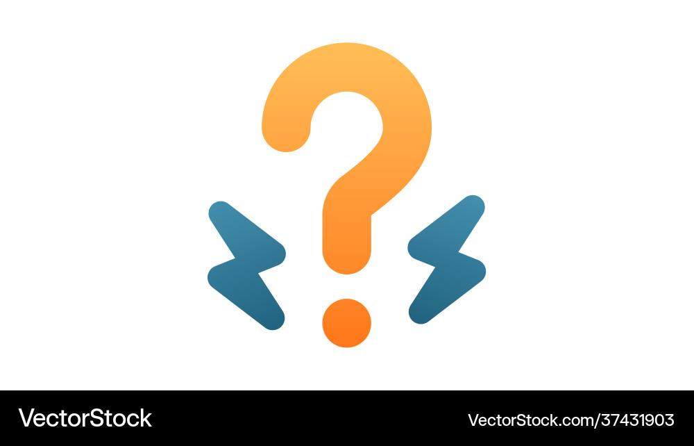 Brainstorm question rethink single isolated icon Vector Image