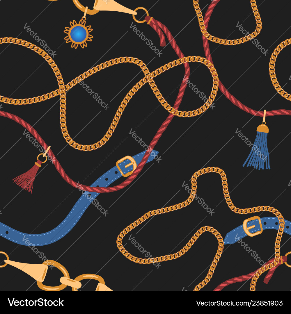 Chain Strap Pattern vector image