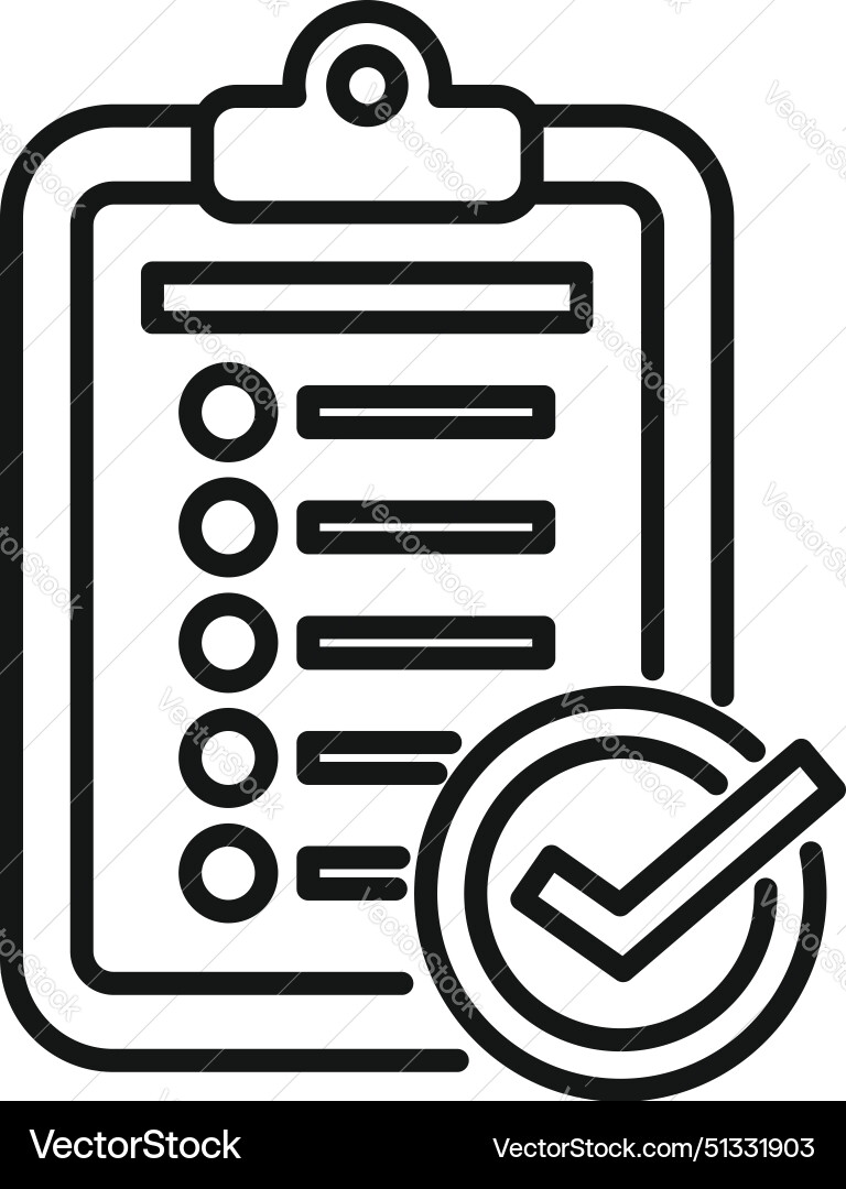 Checklist icon with check mark Checklist icon with check mark vector image
